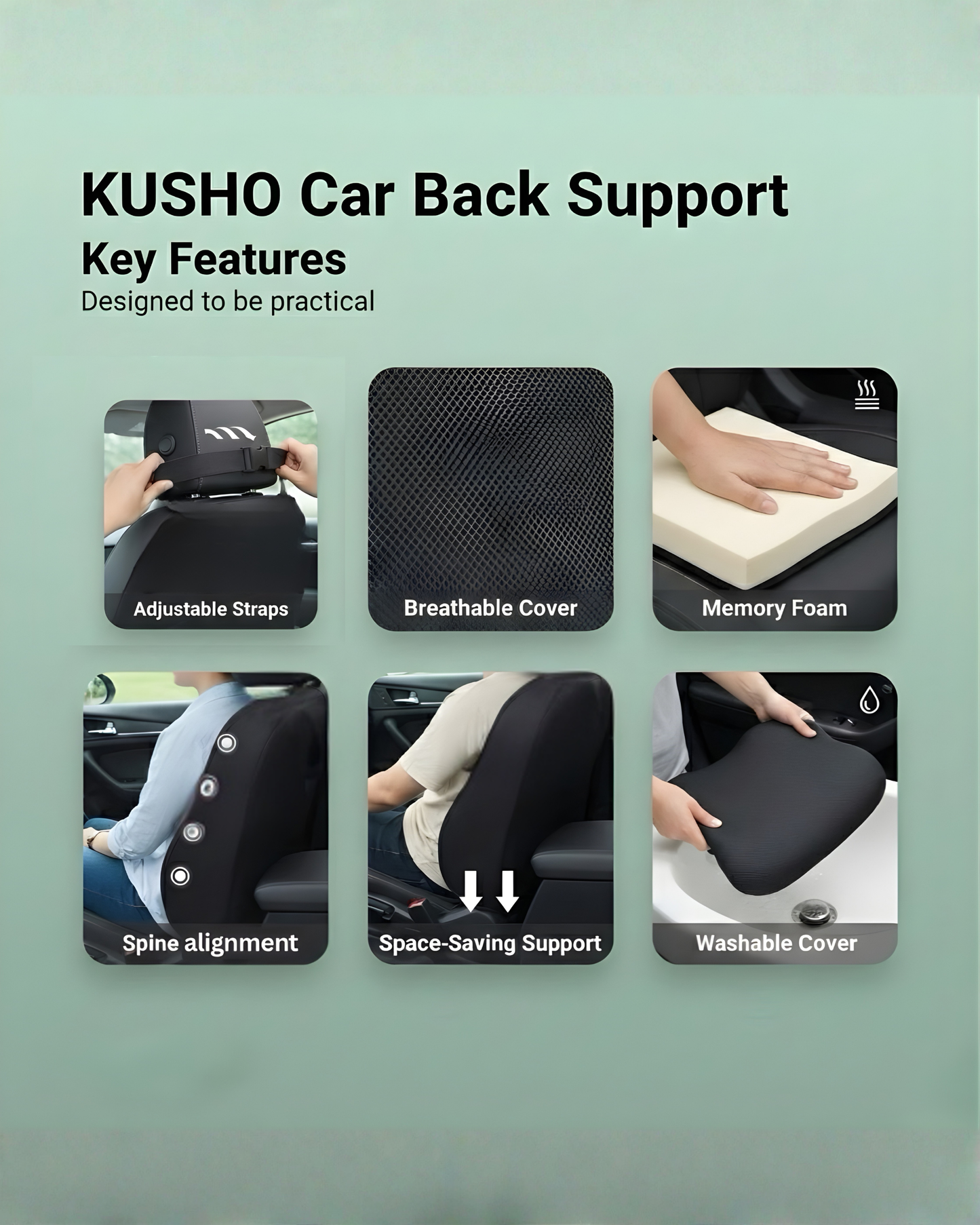 Kusho Car Back Support
