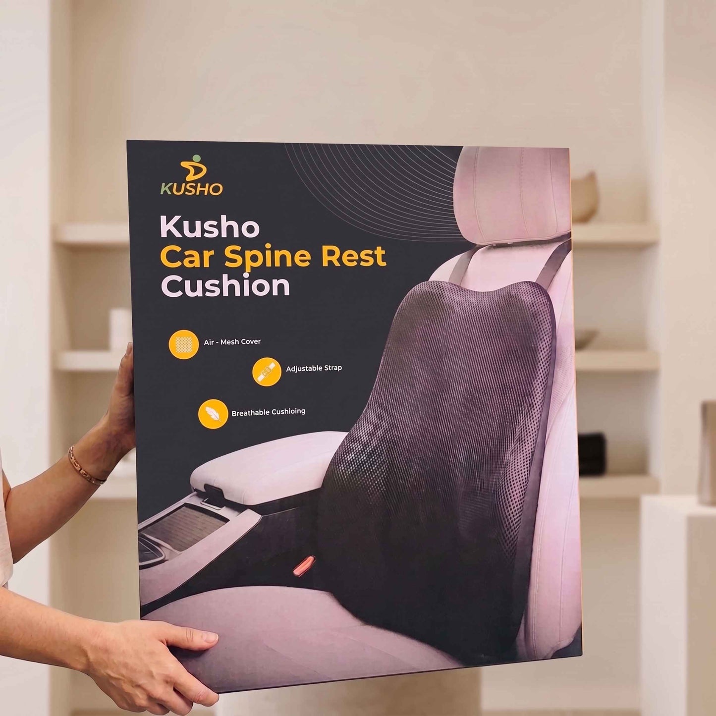 Kusho Car Spine Rest Cushion