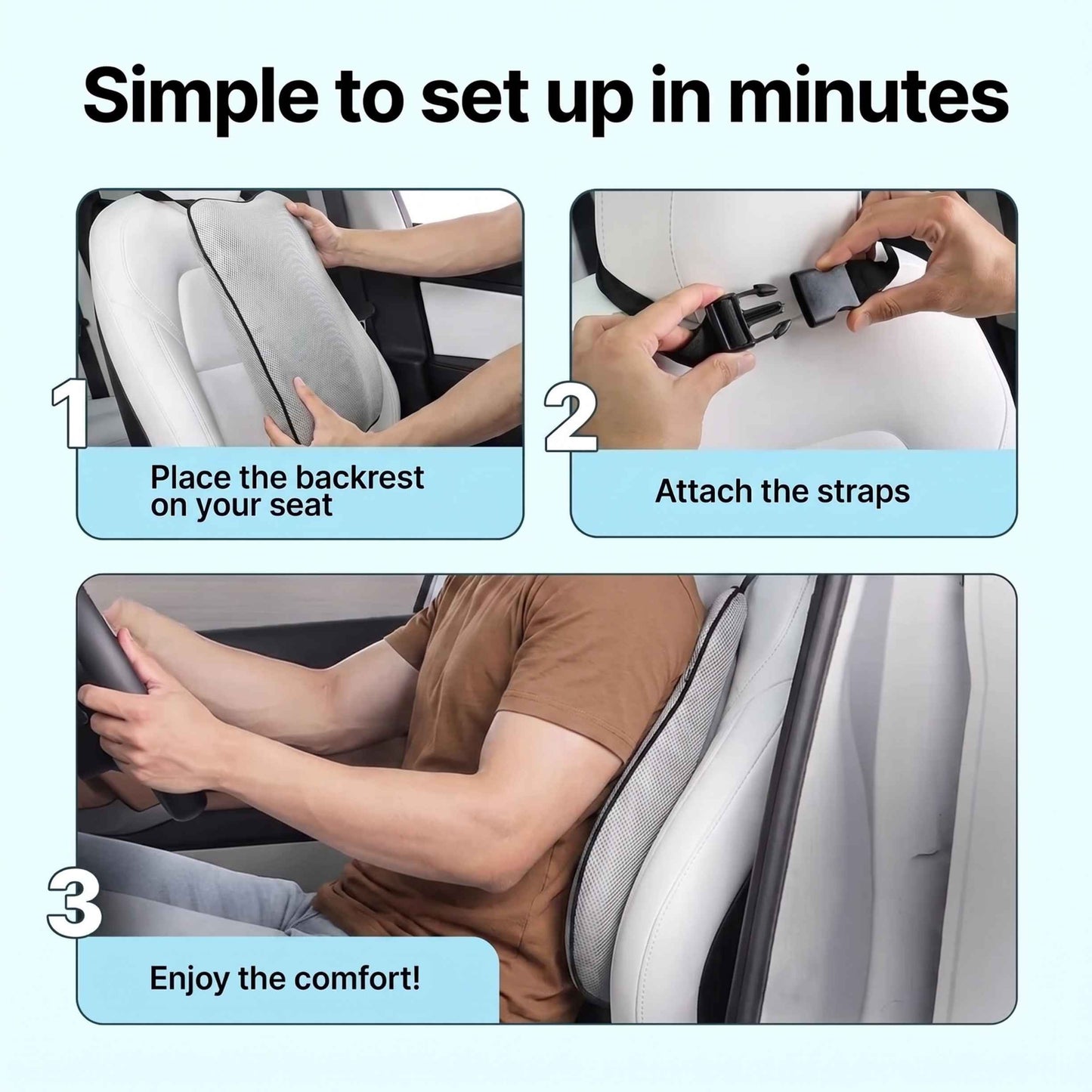 Kusho Car Spine Rest Cushion