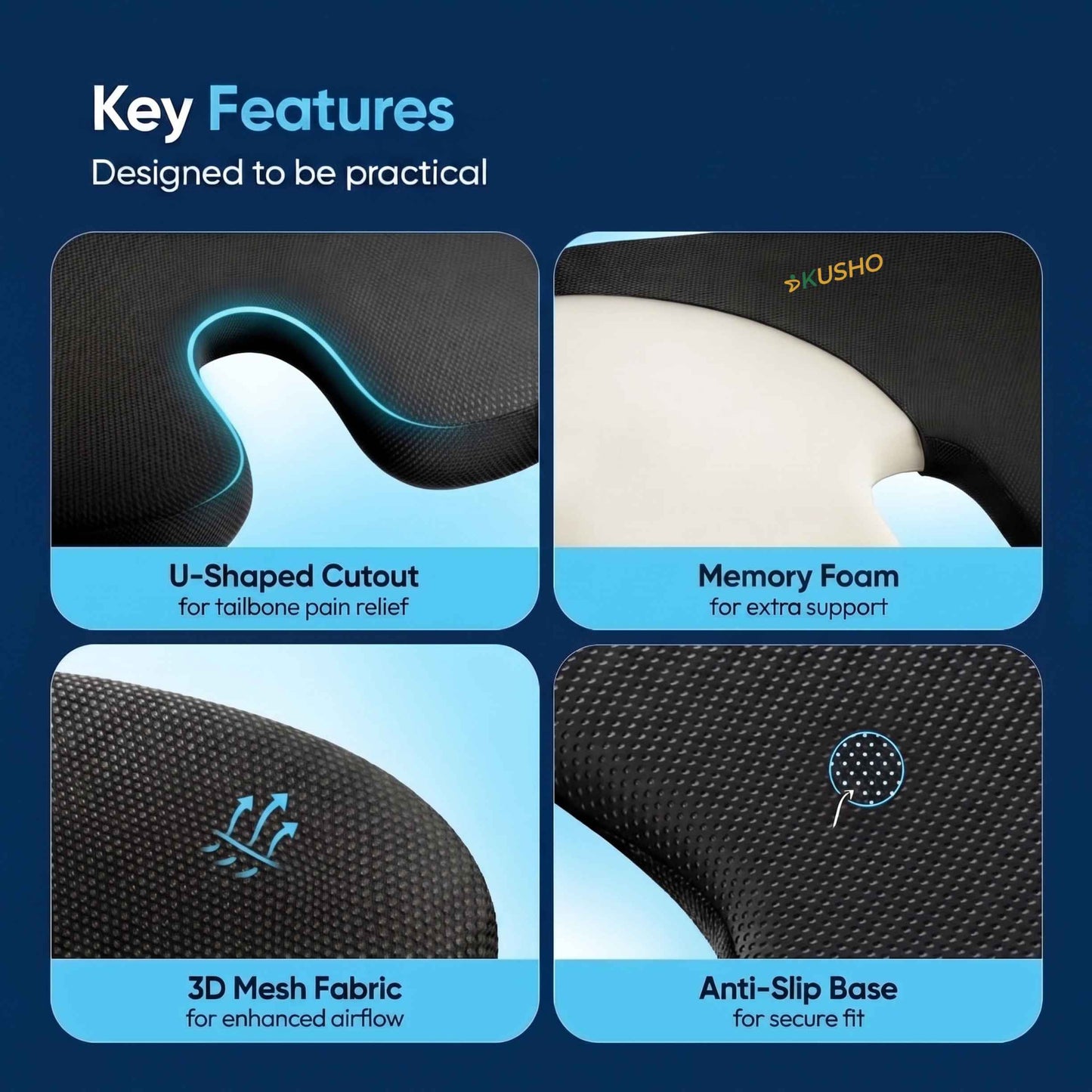 Kusho Car Seat Cushion