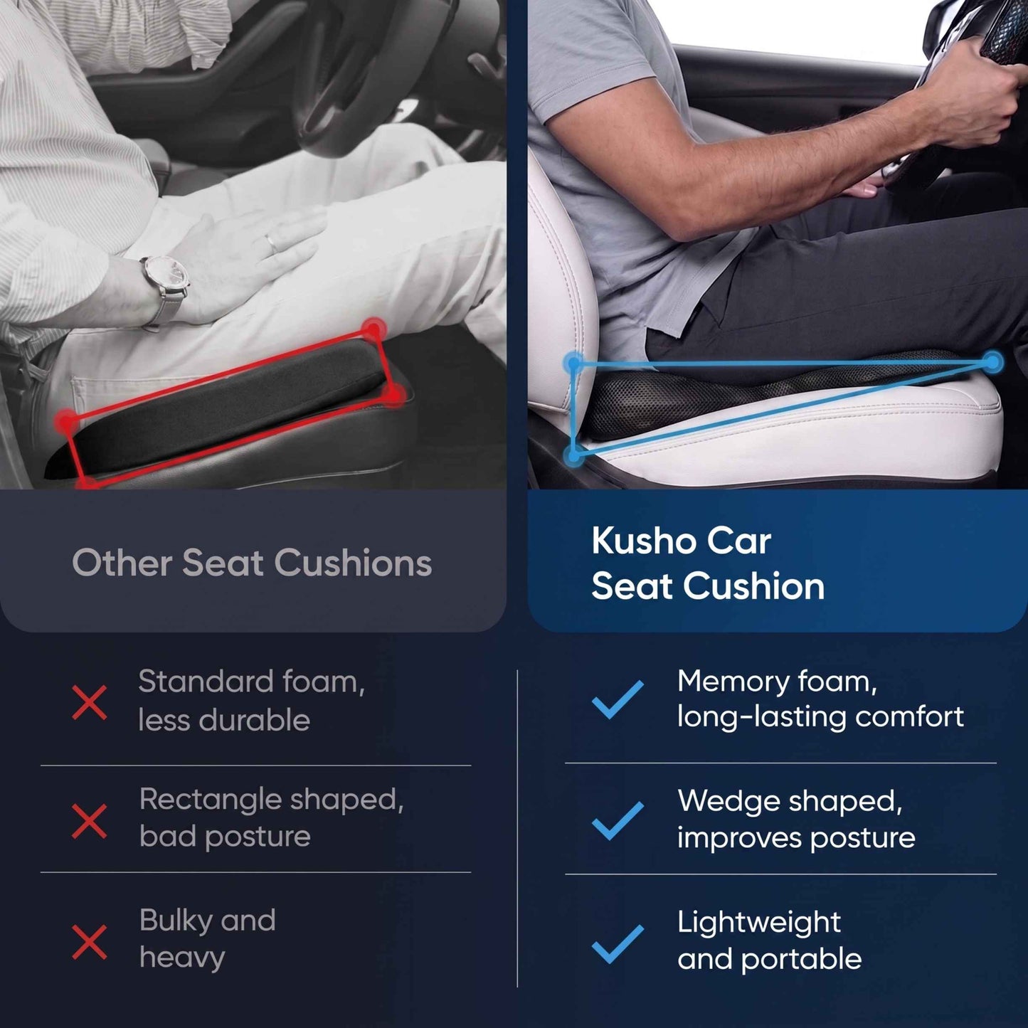 Kusho Car Seat Cushion