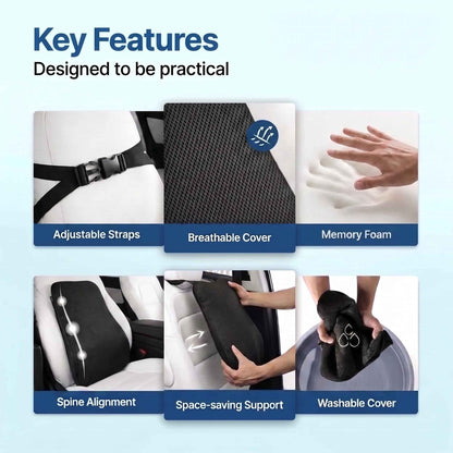 Kusho Car Spine Rest Cushion