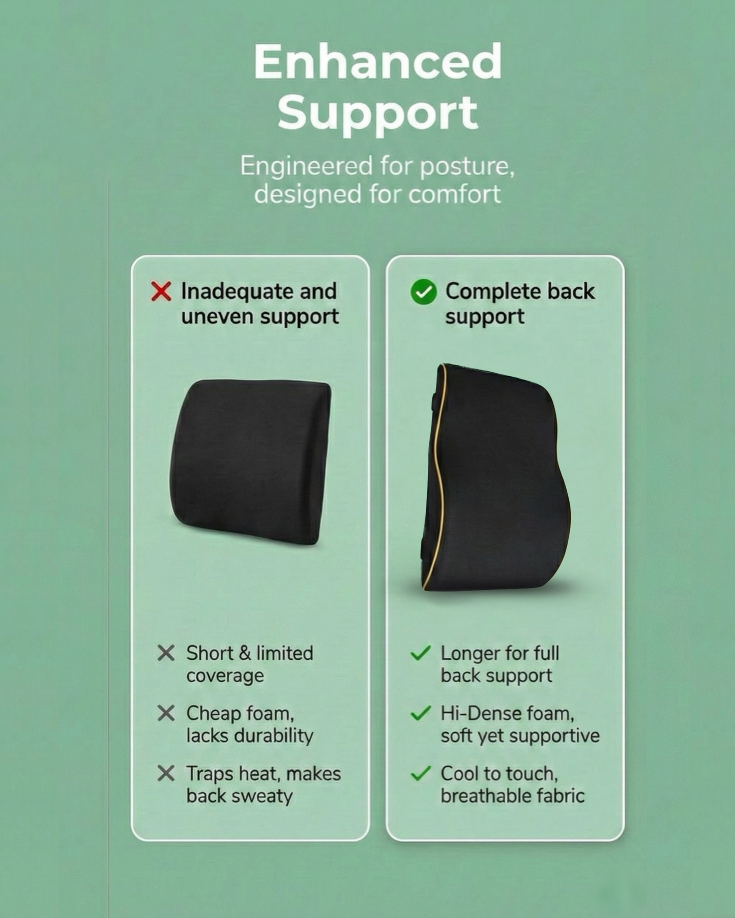 Kusho Ergo Lumbar Back Support